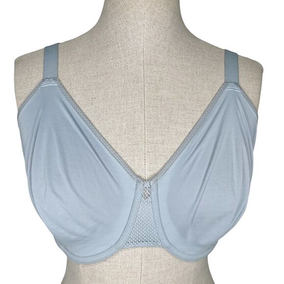 Wacoal Keep Your Cool Underwire Bra sz 34G * Cooling Full Coverage Ice Blue - Picture 1 of 6